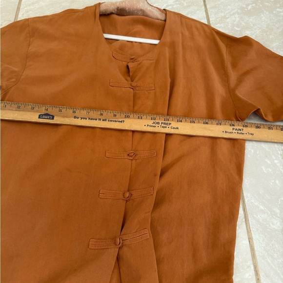 Vintage Silk Land 100% Pure Silk Button Top Size large - Picture 7 of 7